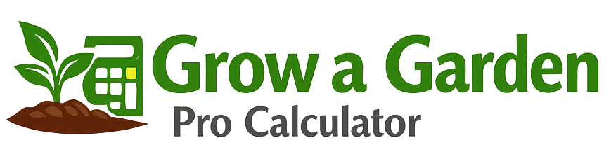 Grow a garden pro calculator